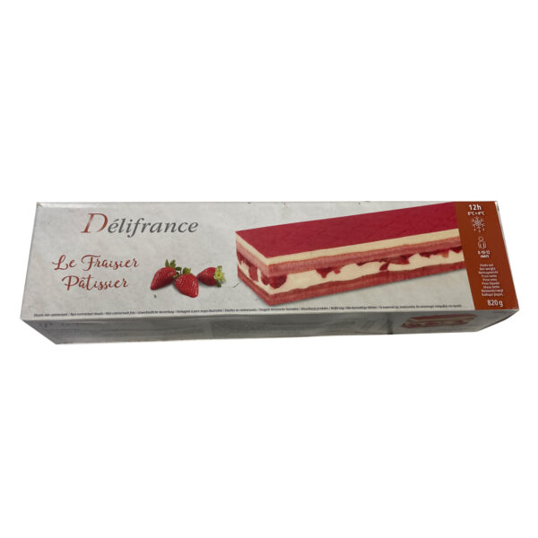 Fraisier Strawberry Strip Cake - 12x4''/30x10cm - serves up to 12 - 900g/32oz - Image 2