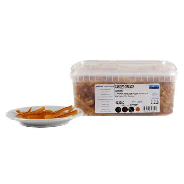 Lanières d'écorces d'orange confites - 1kg/2.2lbs